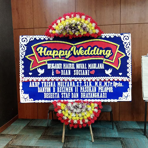 Bunga Papan Wedding