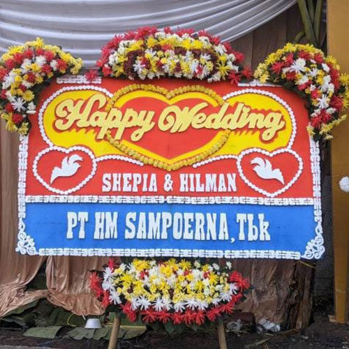 Bunga Papan Wedding